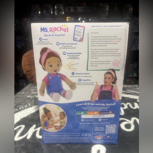 NEW Ms. Rachel Official Speak & Sing Doll, 16” Tall Interactive Toy - Picture 9 of 11
